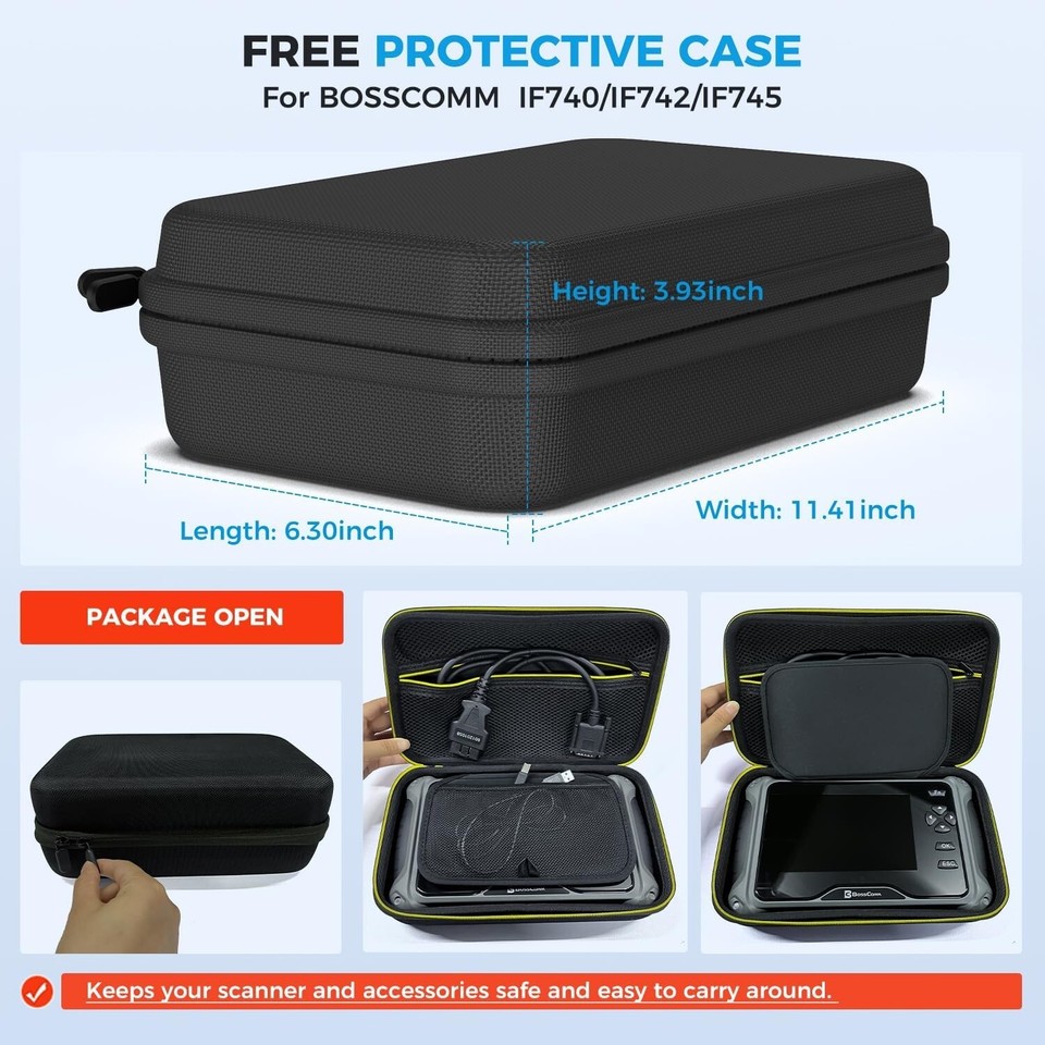 IF740 Code Reader Scanner, ABSSRSTransmissionCheck Engine Car