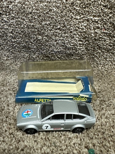 SOLIDO 1305 ALFA ROMEO ALFETTA GTV - GREY METALLIC 1:43 - VERY GOOD CONDITION