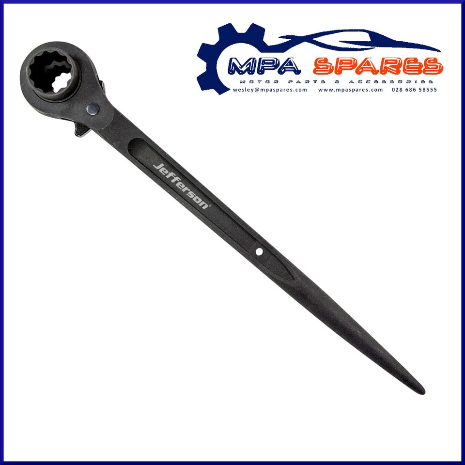 JEFFERSON RATCHET PODGER SPANNER 32 x 36mm DOUBLE SOCKET WRENCH SCAFFOLDING