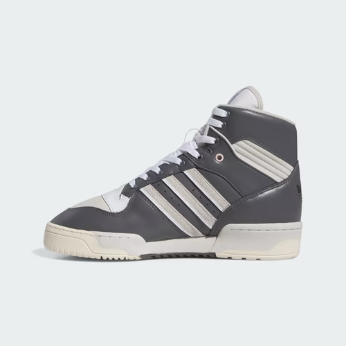 Adidas Rivalry High Scratchy IE7565 Sneaker Men's Gray White Leather Shoes FD604 - Picture 26 of 33