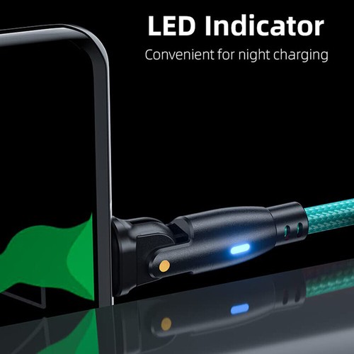 100W USB C to USB C Data Fast Charging Cable 180 Rotating Right Angle Braid Rope - 第 14/26 張圖片