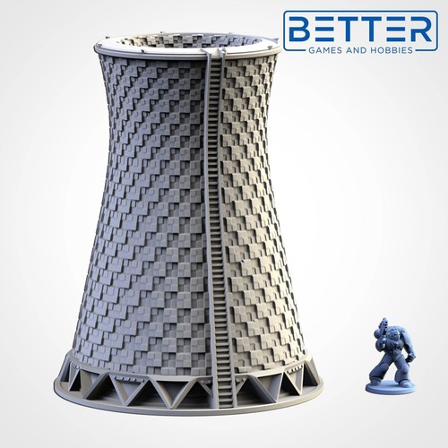 Nuclear Plant, Fantasy, Sci-Fi Grimdark wargames terrain. RPG, D&D - Picture 18 of 26