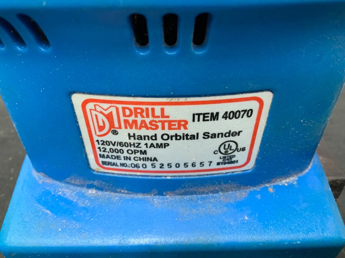 Drill master orbital sander 40070 deals