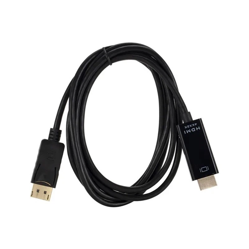 DisplayPort DP auf HDMI Adapter Kabel 1.2 HDMI 1.4 Wandler Full HD 3D 4K 1,8m - Bild 2 von 4