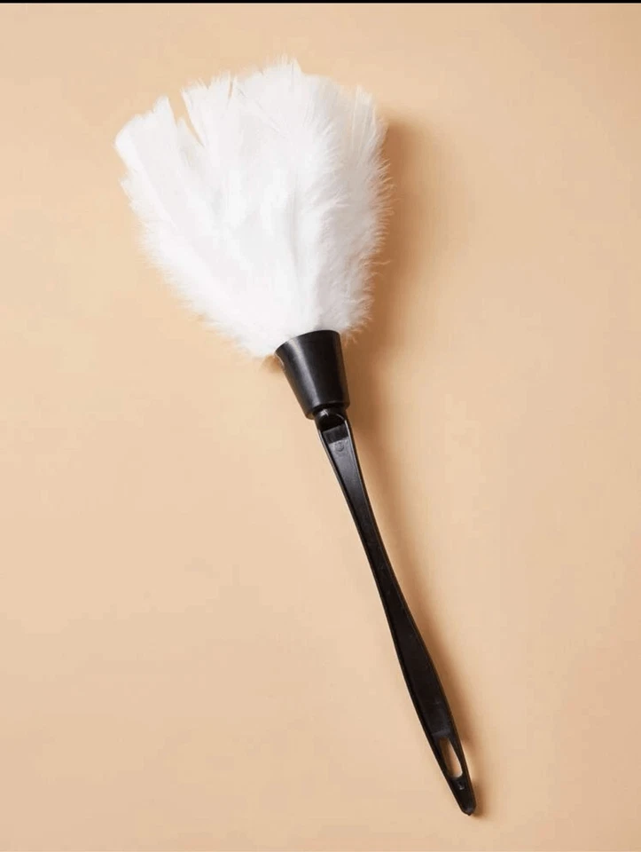 NEGRO Sexy Encaje Recortado Mucama Disfraz con Sombrero y Cuello Cinta y Plumero Foto 2 de 4