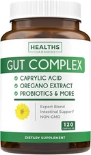 Health's Harmony Candida Support (120 Capsules) - Caprylic Acid, Oregano Oil
