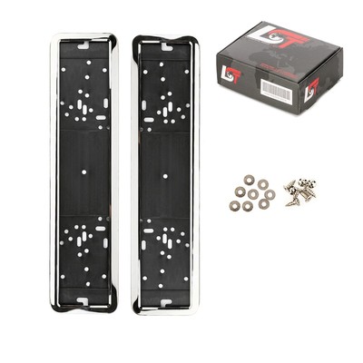 2x Support de Plaque D'Immatriculation Voiture Support Chrom-Farben pour Daewoo