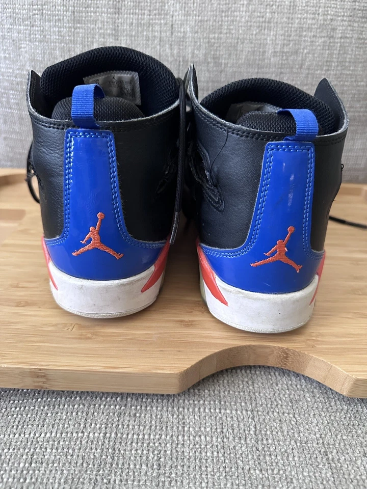 Youth 7Y Jordan Flight Club 91 GS 'Black Royal Orange' DM1685 008 鞋 — 第 3/4 张图片