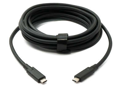 USB 3.2 Gen 2 Kabel 5 m Typ C Stecker zu Stecker Adapter in Schwarz