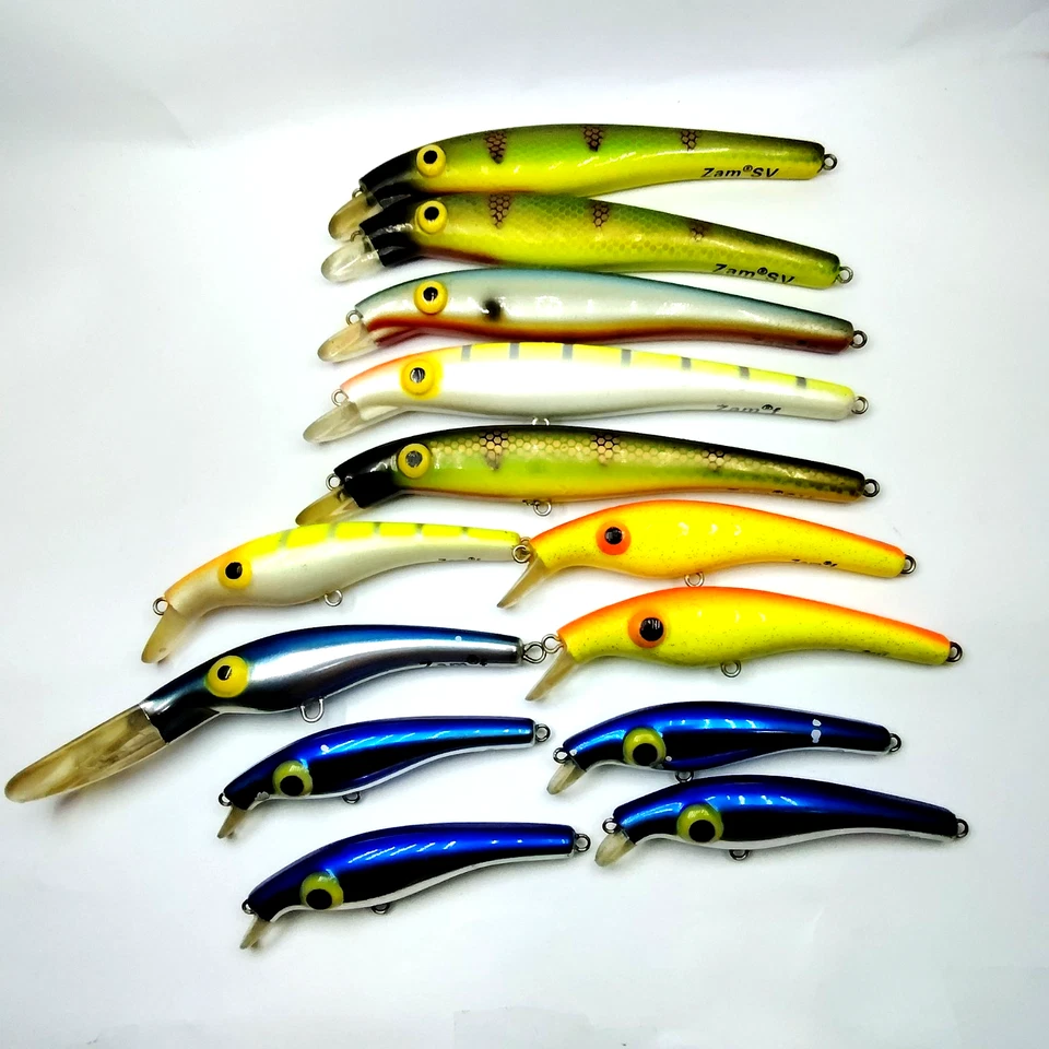 Rare Lot 13x Zam Pike Fishing Lures Vintage Discontinued Collector's Set Great - Bild 2 von 4