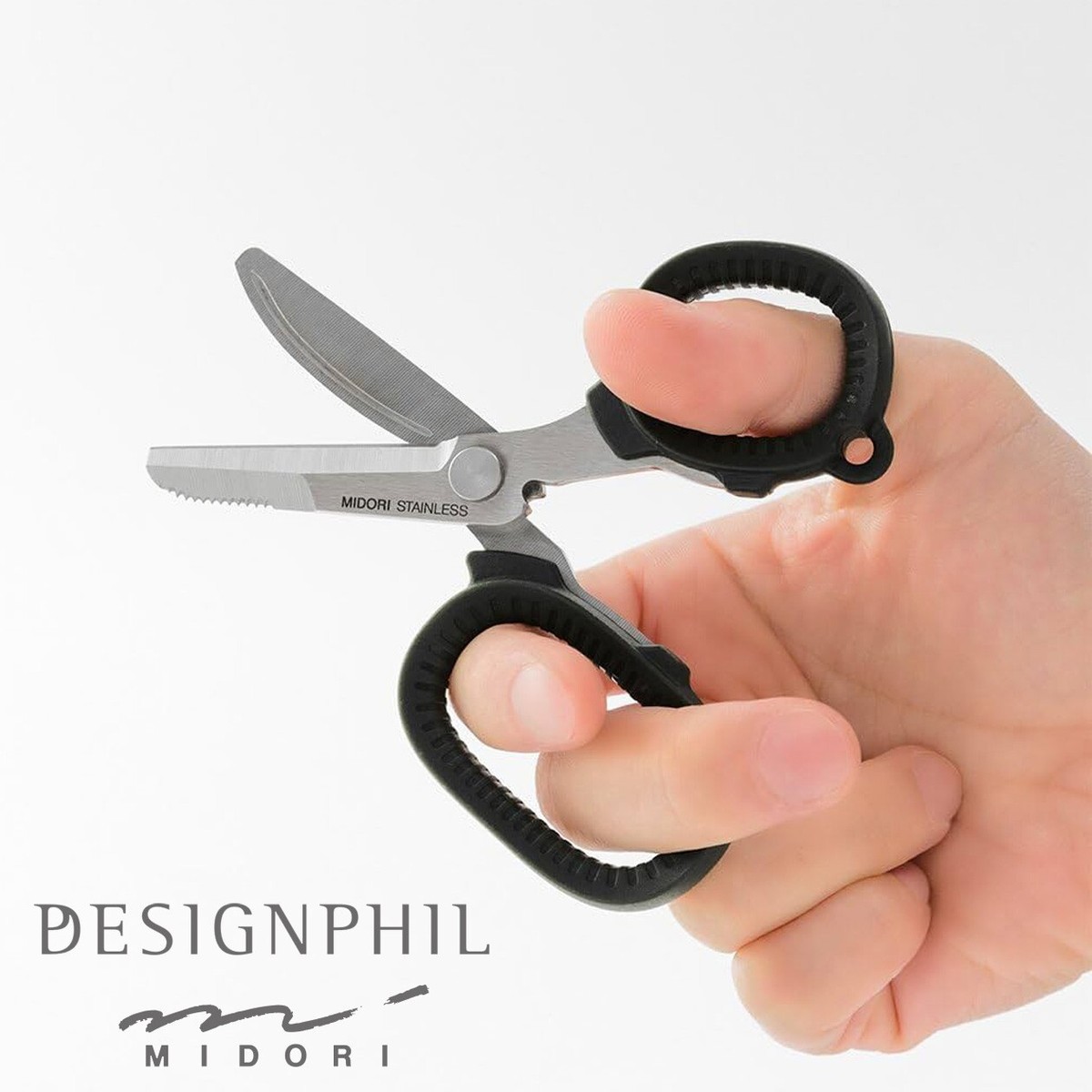 MIDORI DESIGNPHIL Compact Heavy Duty Multi-Purpose EDC Scissors