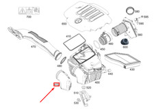 NEW MERCEDES-BENZ GLB X247 FRONT LOWER DAMPING AIR FILTER A6540942000