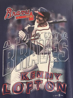 Atlanta Braves Kenny Lofton GAME SHIRT 応援グッズ Atlanta Braves