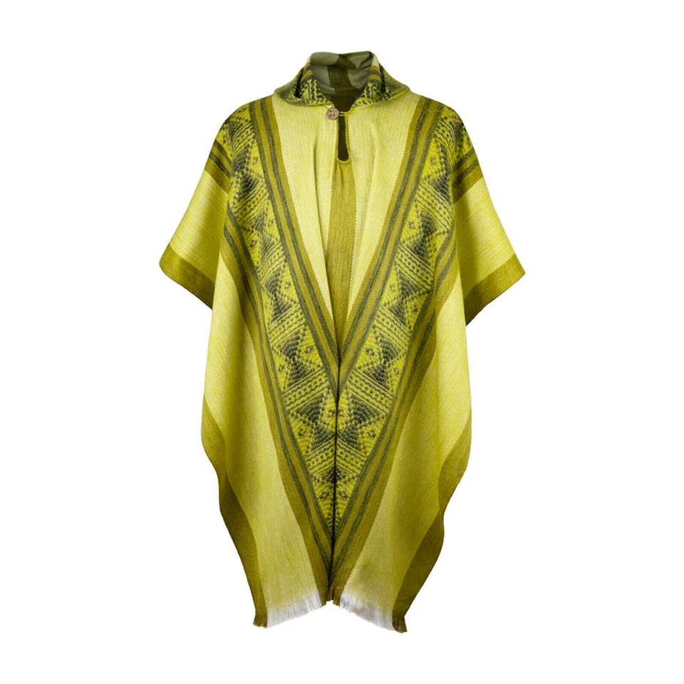 Poncho Pullover Brunos Ligero BABY ALPACA Lana Con Capucha Inspirado en Encanto Foto 2 de 4