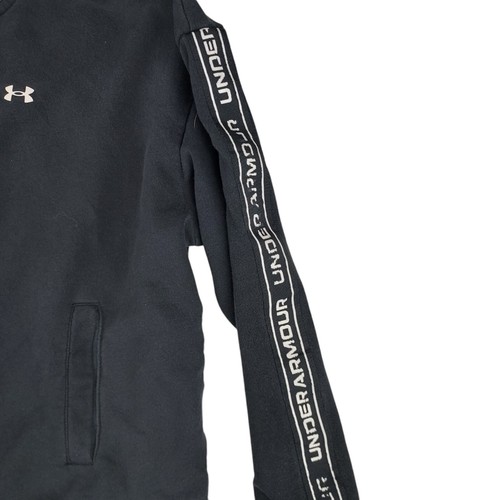 Under Armour Full Zip Sweatshirt Mens Large - Short Solid Black *See Measurement - Picture 3 of 9