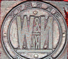 Norfolk & Western Railway SAFETY FIRST Railroad Ink Letter Press N&W Block Stamp — photo 4