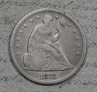 1872-P Seated Liberty Dollar VF Details  #3FLF