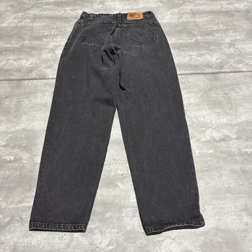 Vintage Levi 550 Jeans Men's TAG 32x32 MEASURES 29x31 Black Relaxed Fit USA*