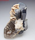 TOURMALINE crystal Indicolite SMOKEY QUARTZ tourmaline crystal GILGIT PAKISTAN