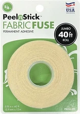 HeatnBond PeelnStick Fabric Fuse Hem Tape - Double Sided Fabric Adhesive - No...
