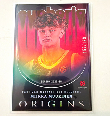 Panini Origins EuroLeague 2025-26 Euphoric Miikka Muurinen #13 152/199