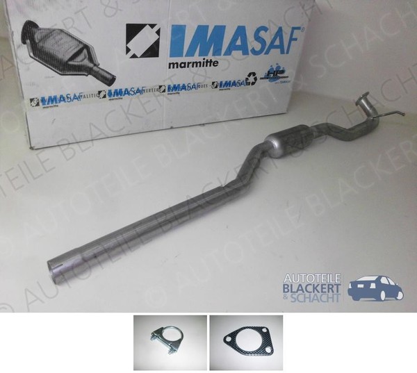 Imasaf Auspuff Mitteltopf + Anbauteile für Mitsubishi ASX 1.8 DI-D 4WD 2010--image