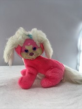 Vintage Hasbro Puppy Surprise Pink Medium Plush Dog with Puppy 1993 14-24 in