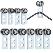 Fuperoo 2 Wheel Trolley Assembly Rollers.Bearing Assembly.The silvery 