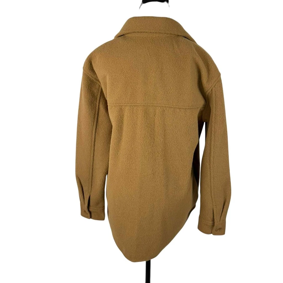Chaqueta Camisa Chaqueta Rachel Zoe Mujer M Bronceada Campamento Exterior Acogedora Utilidad Polar Nueva con Etiquetas Foto 2 de 4