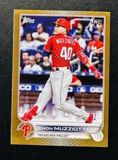 2022 Topps Update Gold Parallel Simon Muzziotti Rookie Card RC /2022 Phillies 🔥