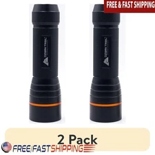 550 Lumen Flashlight 2 Pack Adjustable Focus 3 Modes AAA Batteries Outdoor New