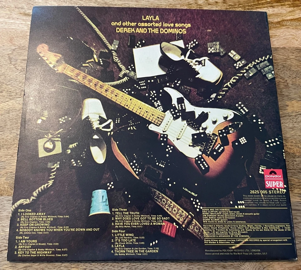 DEREK AND THE DOMINOS Layla UK '70 Polydor 1st Pressing 2XLP Eric Clapton EX+ - Image 4 of 4