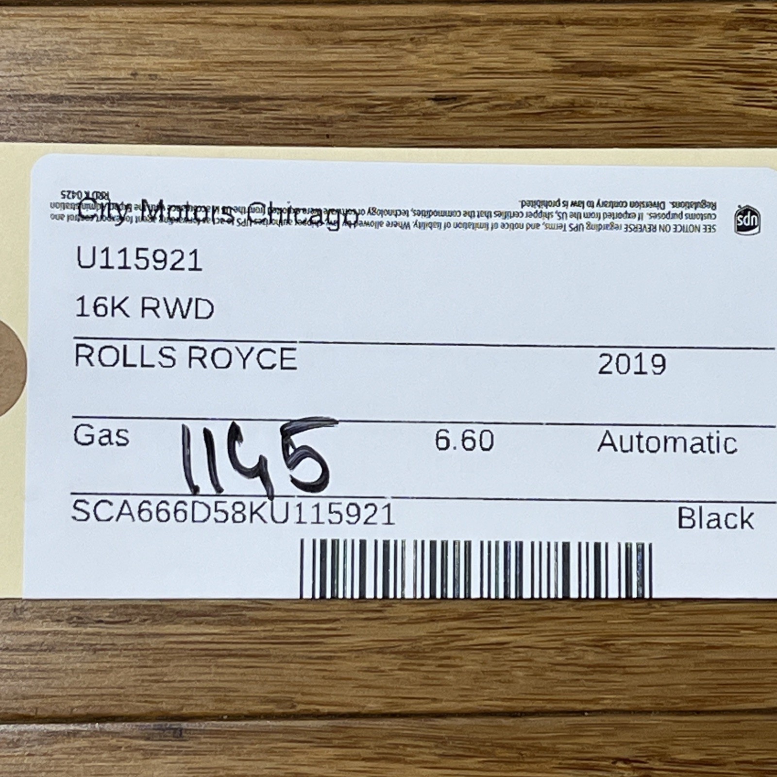 2017-2023 Rolls Royce Dawn RR6 Left Lower Door Edge Protection Seal OEM NOTE