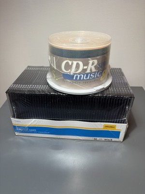 Maxwell CD-R Music 30-Pack 80min And Office Max Slim Jewel Case 50-Pack