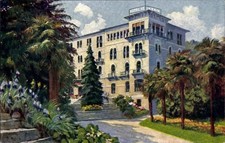 Ak Lugano Kanton Tessin Schweiz, Hotel de Paix, Garten, Palmen,... - 4939152