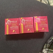 3 x Mielle Pomegranate & Honey Hydrating Face Mask 3.5 oz /100g /WH