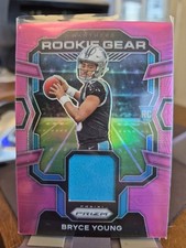 Bryce Young 2023 RG-BY Prizm Pink Rookie Gear Patch Card