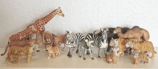Collection of 16 Schleich African Wild Animals