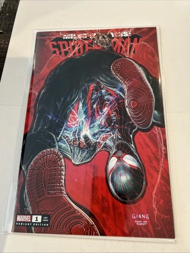 MILES MORALES SPIDER-MAN 1 JOHN GIANG TRADE VARIANT COVER #1Q