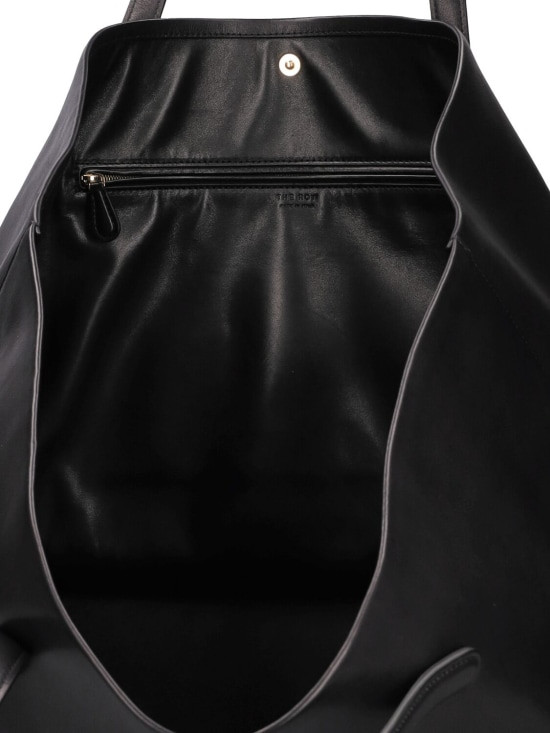 The Row◆XL Idaho レザー製バッグ The Row | Idaho XL Leather-Trimmed Cotton-Twill Tote in