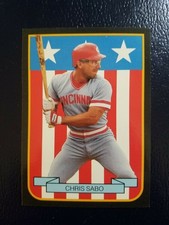 Chris Sabo Cincinnati Reds 1989 Shield #4 Pacific Cards & Comics Odd