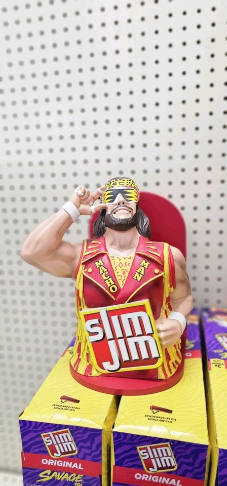 MACHO MAN RANDY SAVAGE Slim Jim Display 2025 Collector Series Mint - New! NIB - Image 3 of 4