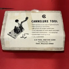 C-H Tool & Die Corp Cannelure Crimping Reloading Tool w/Original Box & Inst.