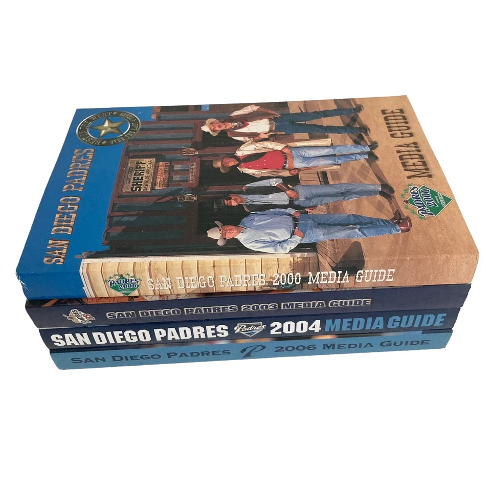 MLB SAN DIEGO PADRES Media Guides 2000, 03, 04 and 06 Lot of 4 - Image 3 of 4