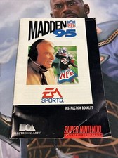 Madden 1995 SNS-ANLE-USA Instruction Booklet Manual Only Authentic SNES