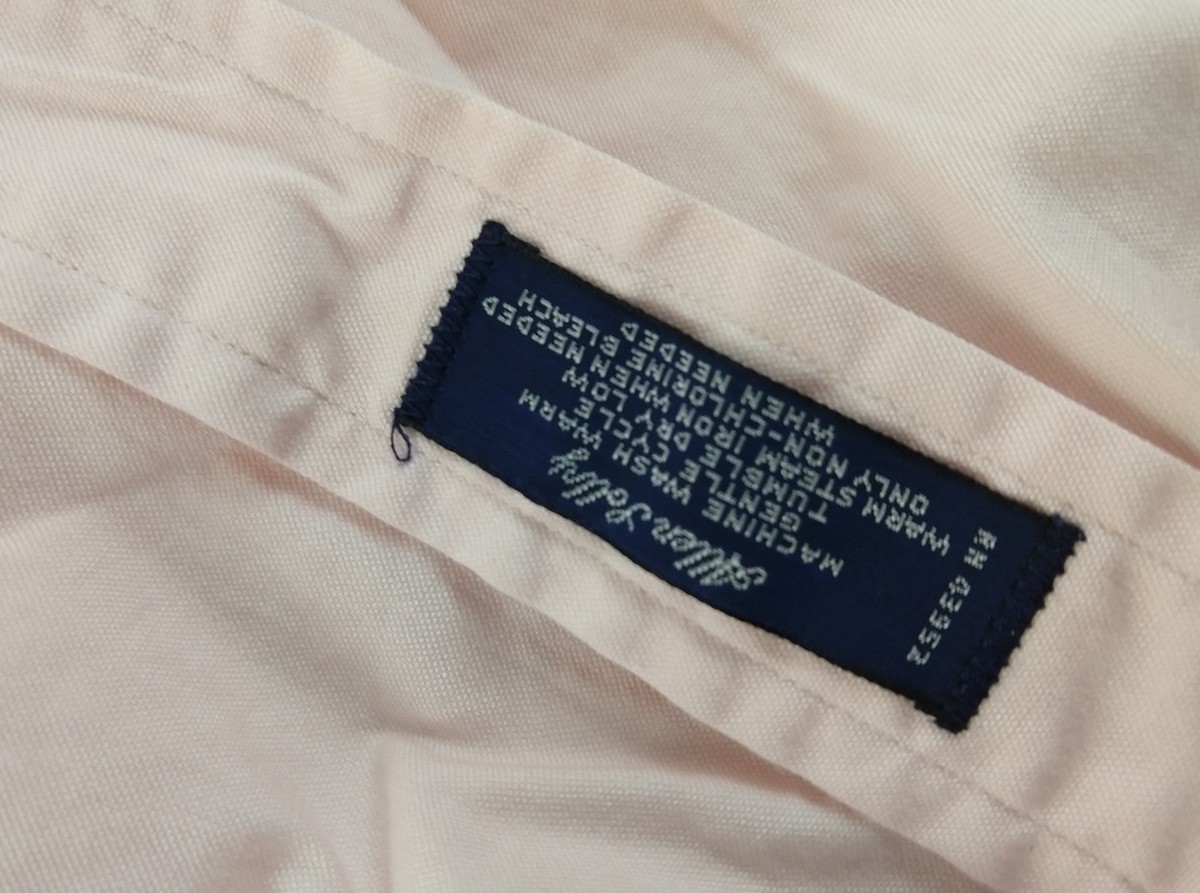 Chemise Homme Habillée Allen Solly - 100% Coton, Col Boutonné - Taille 15.5/33 Rose Saumon - Occasion Bon état