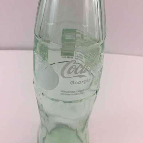 Coca Cola Georgia Peach Bottiglia Bicchiere Vuota da Collezione o Artigianato 10" - Foto 2 di 7
