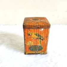 1930s Vintage Sharps Super Kreem Toffee Litho Advertising Tin Box England TN324