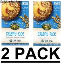 2 PACK Nature's Path Organic Crispy Rice Cereal, 10 oz (Total 20 oz)