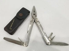 Vintage Leatherman Multitool Survival Tool  Leather Sheath 